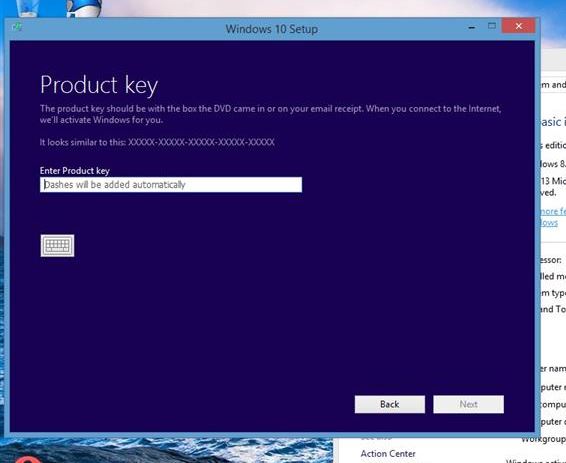 windows 10 product key error